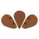 Les perles par Puca® Amos beads Opaque choco mat 13600/84100
